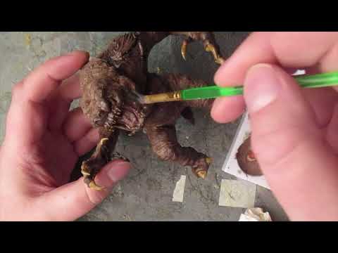 Painting the Rancor Miniature from Return of the Jedi