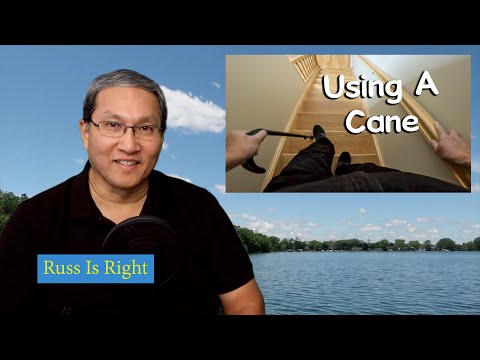 How To Use A Cane On Stairs After A Knee Replacement - Watch Me Walk - Knee Replacement #226