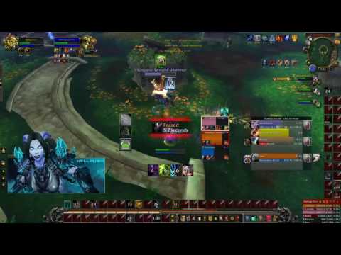 WoW Legion 7.1.5 Arena 3v3 - Resto Shaman Boomie Ret VS WLD - 2k mmr - way easier to heal then wls
