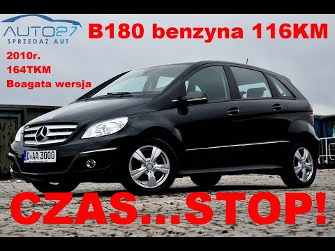 #AUTO27 -SPRZEDANY - TEST - MERCEDES W245 B180 2010r. Czarny - i Piękny! Zobacz  jak można....