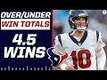 2022 NFL Over/Under Predictions: Texans 4.5 wins [Expert Breakdown] | CBS Sports HQ