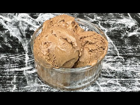 The famous CHOCOLATE ICE CREAM with 3 ingredients without an ice cream maker 🍫