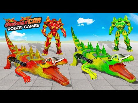 Crocodile Robot Car Transforming Games: Mega Robot Games 21 - Android Gameplay