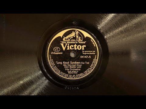 'Long About Sundown • Don Bestor and His Orchestra (EMG Mark IX Gramophone)