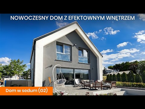 Dom w sedum (G2) – Dom w stylu nowoczesnej stodoły. Eleganckie wnętrza - ARCHON+ Projekty Domów