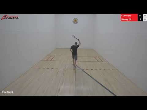 2018 Canadian Racquetball National Championships - Men's Singles 16s - Cullen vs Murray