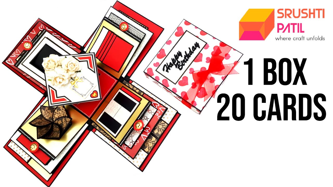 1 Explosion Box 20 Different Cards Video by Srushti Patil