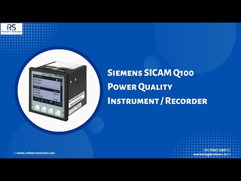 Siemens SICAM Q100 Power Quality Instrument