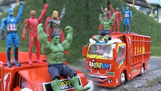 Super Hero Naik Truk Oleng Aa Zafran - Lucu juga Lihatnya