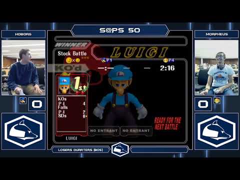 S@PS 50 Melee Singles - Hoborg (Luigi) vs Morpheus (Peach) - Top 8 Losers Quarters