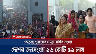 দেশের মোট জনসংখ্যা ১৬ কোটি ৫১ লাখ; পুরুষের চেয়ে নারীর সংখ্যা বেশি