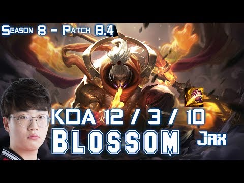 SKT T1 Blossom JAX vs CAMILLE Jungle - Patch 8.4 KR Ranked