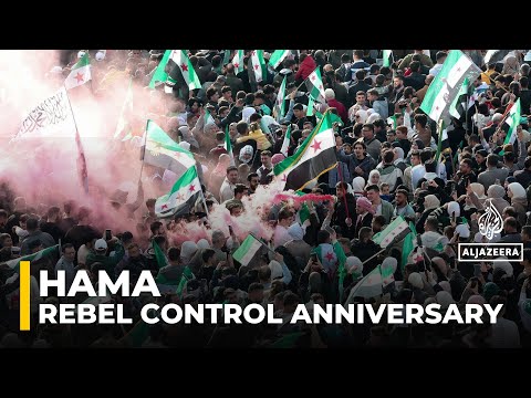 Hama capture anniversary: Thousands mark takeover of Syrian city by rebels