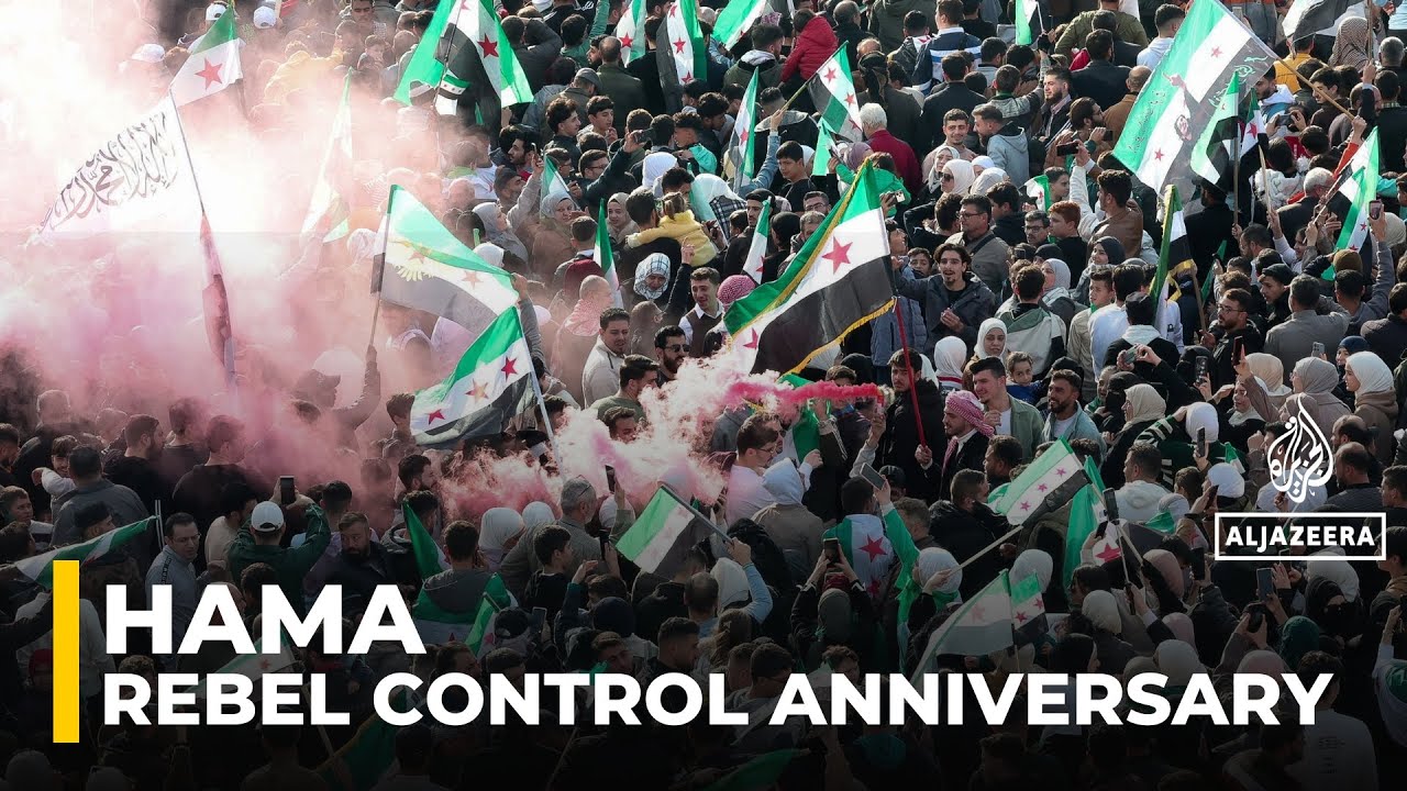 Hama capture anniversary: Thousands mark takeover of Syrian city by rebels
