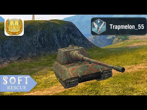 Jg.Pz.E 100: 7400 Damage , 1 Frag - WOT BLITZ -