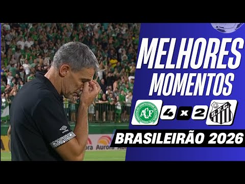 Chapecoense 4 x 2 Santos | Melhores Momentos (COMPLETO) | Brasileirão 2026