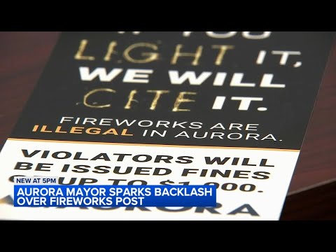 Aurora mayor under fire after fireworks-related social media post
