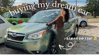 Buying my dream car all on my own! ✨ 2015 Subaru Forester