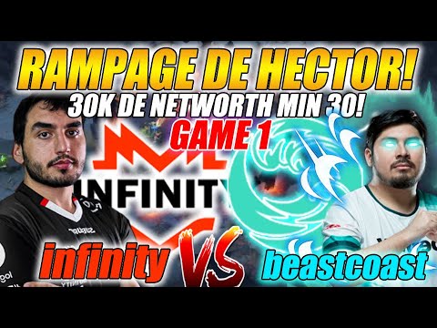 🔥BEASTCOAST vs INFINITY 🔥 GAME 1/BO3 | RAMPAGE DE HECTOR!! - DPC SA Div 1 4D ESPORST | DOTA 2