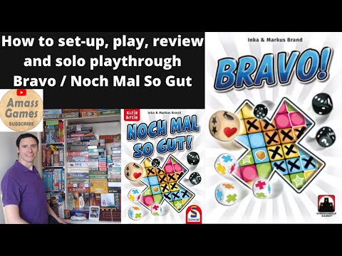 How to set-up play and review plus solo playthrough Bravo / Noch Mal So Gut