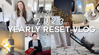 2023 RESET VLOG: creating vision board, cleaning & organize with me, getting my life together!