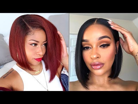 Bob Hairstyles For Black Women Compilation 👩🏽😍
