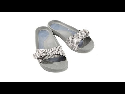 Tony Little Cheeks Chevron-Trainingsandale mit Schnalle