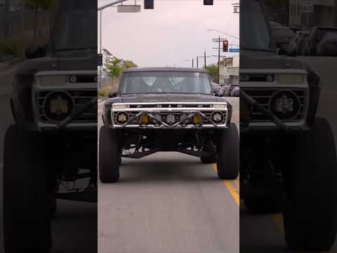 Trophy Truck Driving the Streets of LA #truck #trucks #racing #offroad