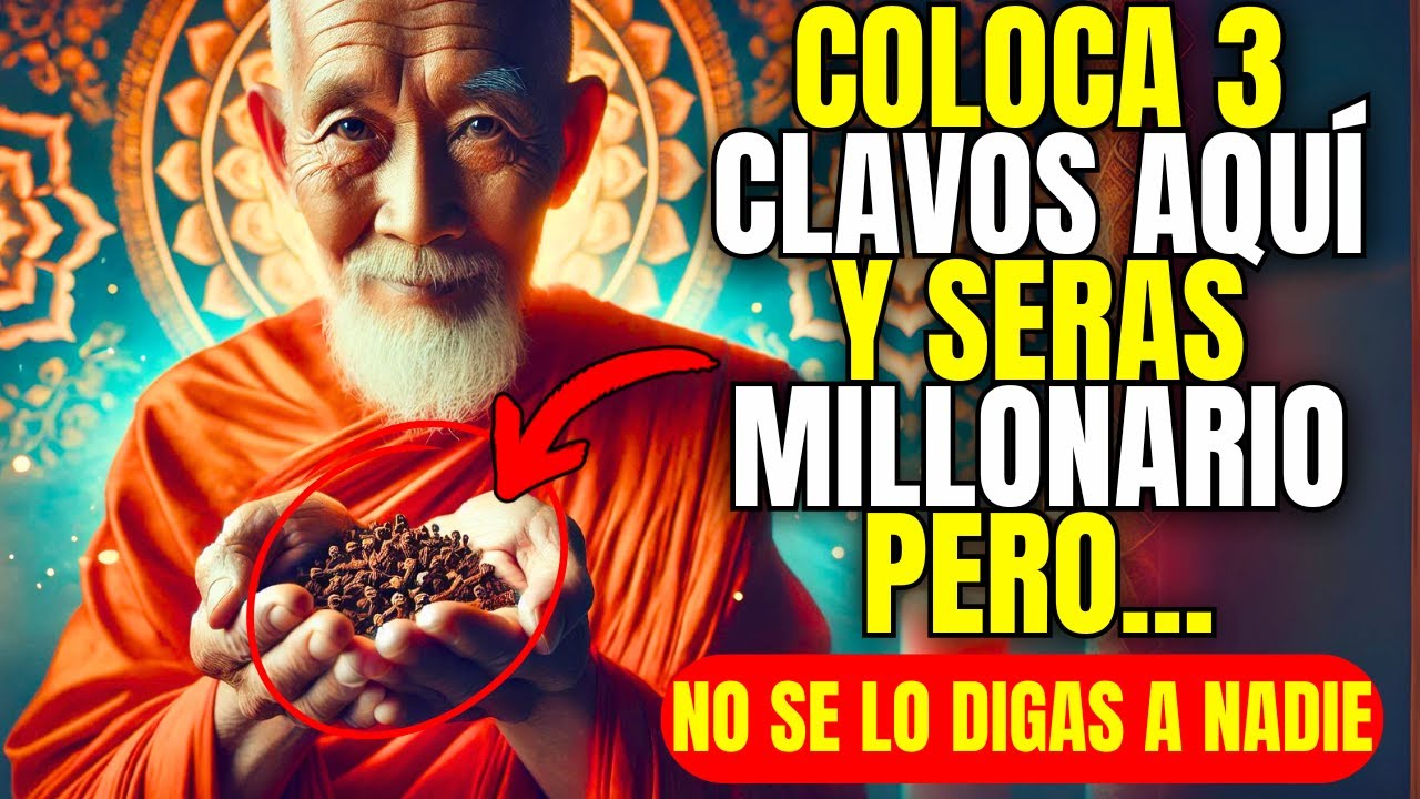 ESCONDE 3 Clavos de Olor en ESTE LUGAR Ahora y el DINERO Llegará en Abundancia | Enseñanzas Budistas