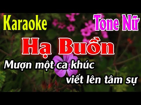 Hạ Buồn Karaoke Tone Nữ Karaoke Lâm Organ - Beat Mới