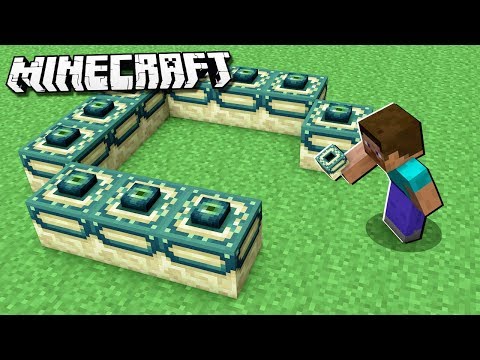 How to Make an END PORTAL in Minecraft Creative!
