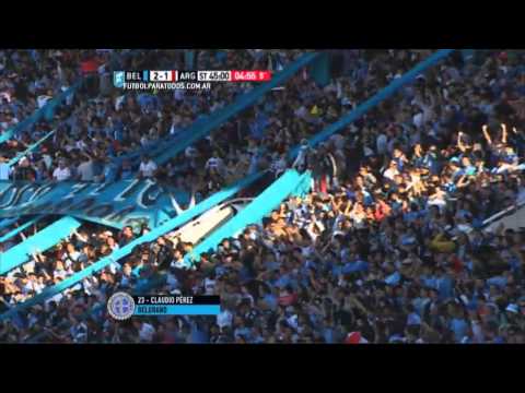 Gol de Pérez. Belgrano 2 - Argentinos 1. Fecha 16. Primera División 2015. FPT.