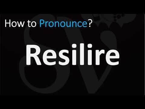 How to Pronounce Resilire? (CORRECTLY)