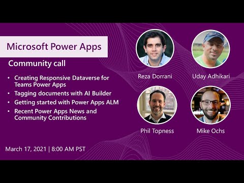Power Apps community call March 2021