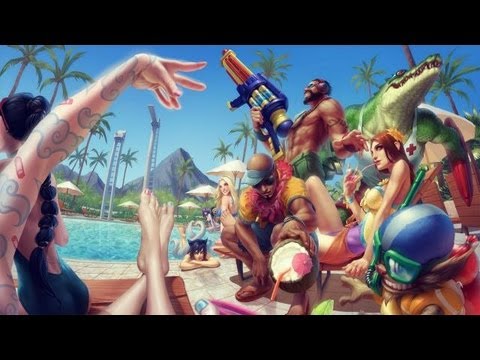 League of Legends Pool Party Renekton Skin Review