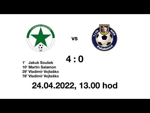 TJ HVIEZDA LOPÚCHOV - TJ PD MIER POLIAKOVCE, 24. apríla 2022 so začiatkom o 13:00hod