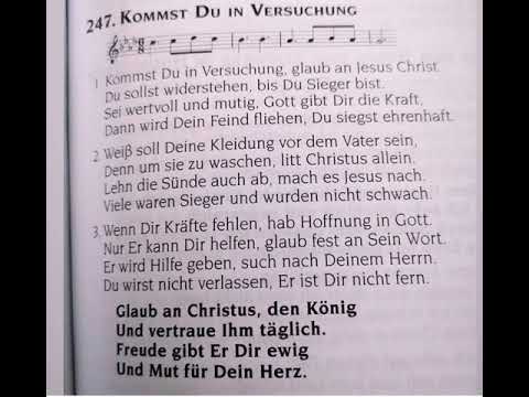 Hino 247 CCB em Alemão - Kommst du in Versuchung ( Christliche Kongregation in Deutschland )
