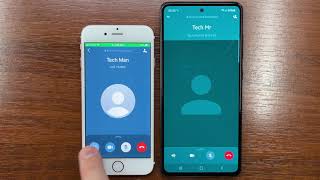 Apple iPhone 6S vs Samsung Galaxy A52 WhatsApp Incoming and Outgoing Calls (iOS 15 vs Android 11)