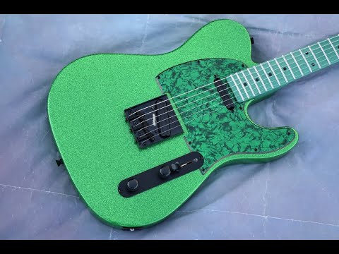 Video! Telecaster HH Metallic Green Sparkle Flake 4-Way Coil Split image 23