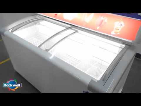 Curved Glass Top Deep Freezer