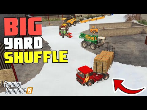BIG YARD SHUFFLE | Chellington Farm FS19 | Episode 24