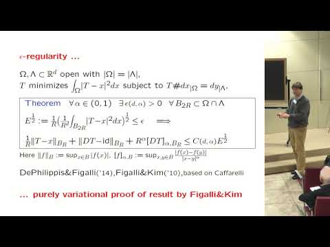 Optimal Transportation and Applications - 14 November 2018