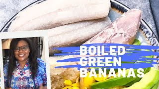 Boiled Green Bananas