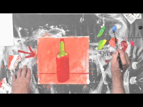 How to Paint a Glass Bottle Using Acrylics