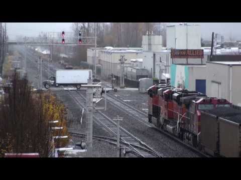 Coal Train In The Rain in Auburn, WA, 11-18-2013