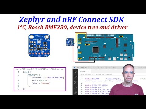 Zephyr and Nordic nRF Connect SDK - 03b Temperature, pressure and humidity from a Bosch BME280
