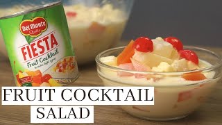 FRUIT COCKTAIL SALAD ( 4 Ingredients Fruit Salad R