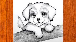 How to Draw a Dog | Step by Step Simple and Realistic Dog Drawing | Drawing Tutorial