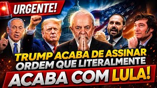 🔥URGENTE! TRUMP ACABA DE ASSINAR ORDEM QUE MUDA TUDO! LULA E MORAES SENTEM E FLÁVIO COMEMORA 