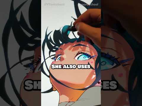 Is this the most dynamic art style? 💖 #maiyoneyama #artiststudy